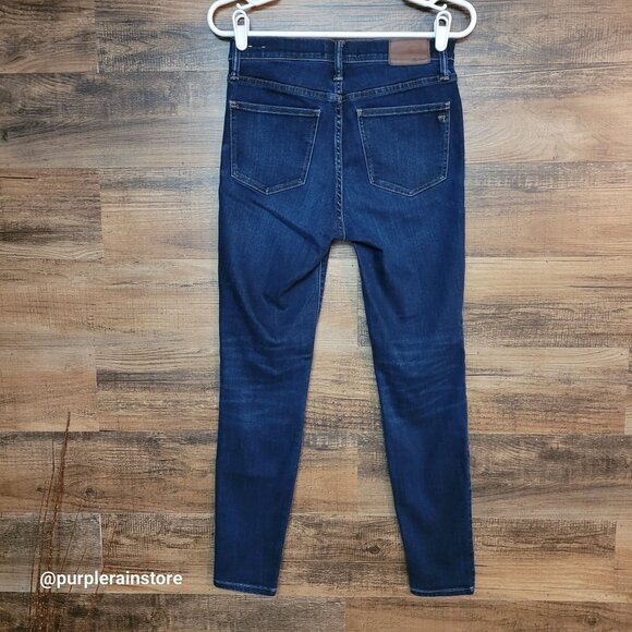 Madewell Jeans Size 28 Skinny 9" High Rise Tummy Control Larkspur Wash F8990 - Picture 2 of 13
